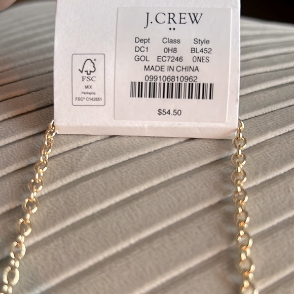 NWT J Crew Gold Floral Statement Necklace - Picture 7 of 9
